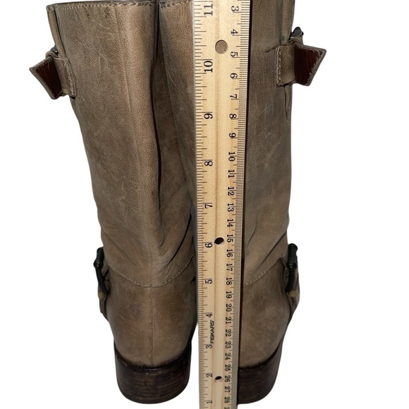 Cole Haan Women's Boots Size 7.5B Tan Suede Mid Calf Pull On Buckle Adjustable - Picture 8 of 16